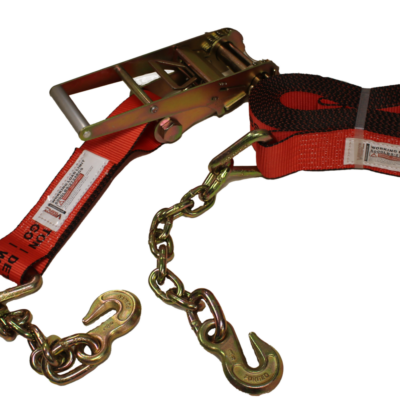 3” X 30’ Ratchet Strap with Chain End (VTI)